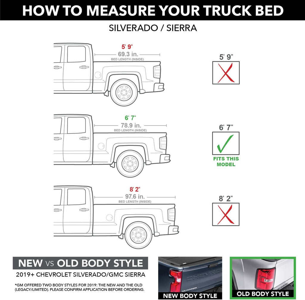 Hard Tri-Fold Folding Truck Bed Tonneau Cover L171473
