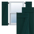 16 1/8x22W x 60x22H PVC Board-n-Batten Shutters J893264