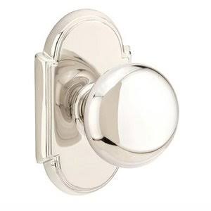 Polished Nickel Double Dummy Door Knob with Rose W11729