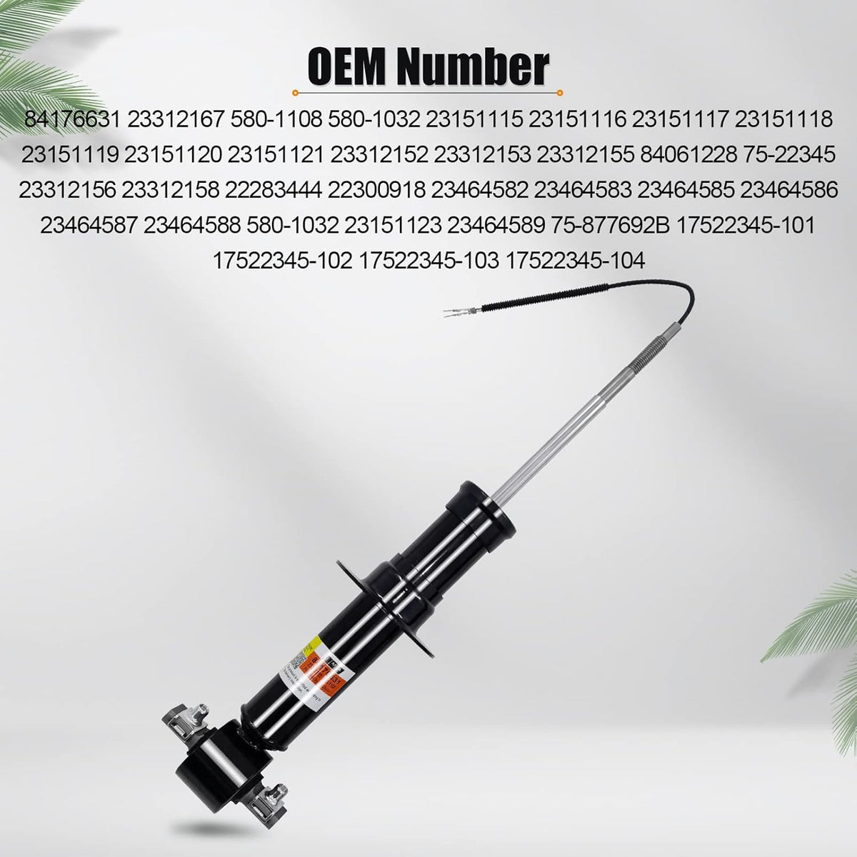 2PCS Front Shocks Absorbers Struts Electronic Magnetic Y9385