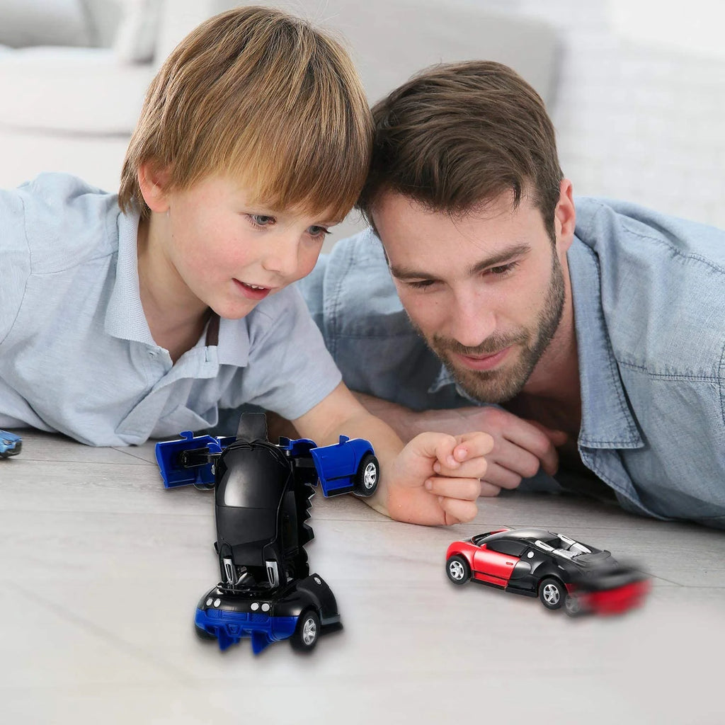 3 Pack 2 in 1 Deformation Robot Car Toy Q799007