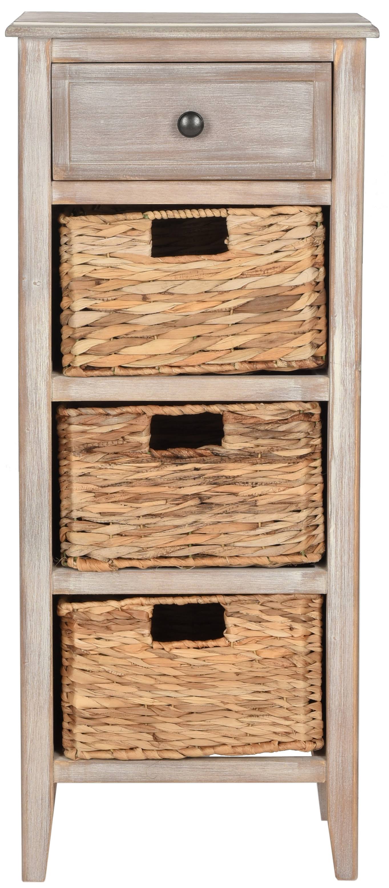 White Drawer Side Table X223982