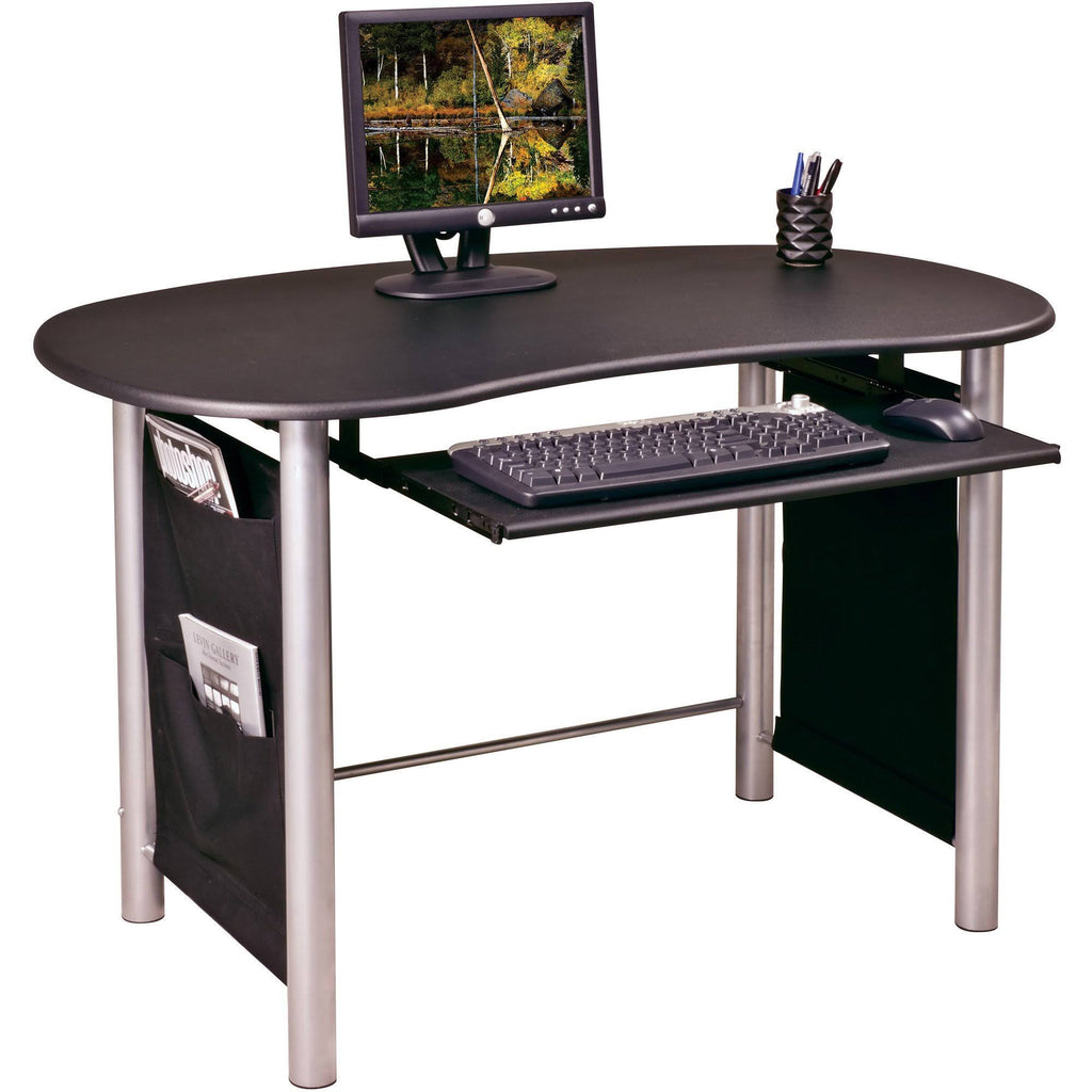 Black Silver Computer Desk G194972