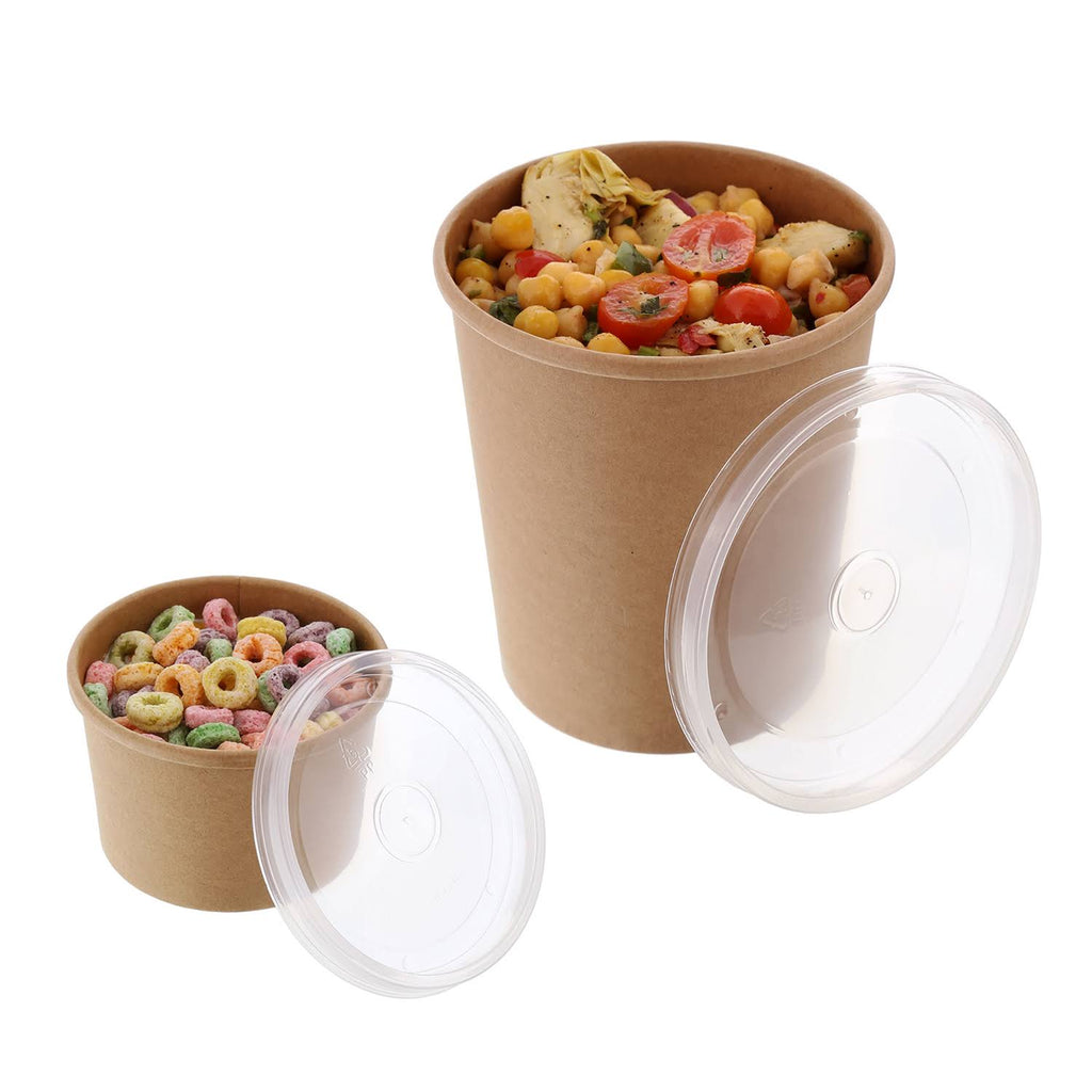 32oz Clear Vented Plastic Food Container Lids Case of 500 H743
