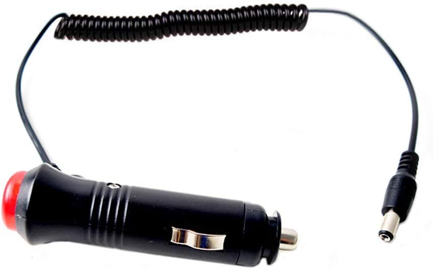 DC 5.5x2.1mm Car Charger 12V 24V Cigarette Lighter Power Supply Adapter Cable with Switch Button F8928