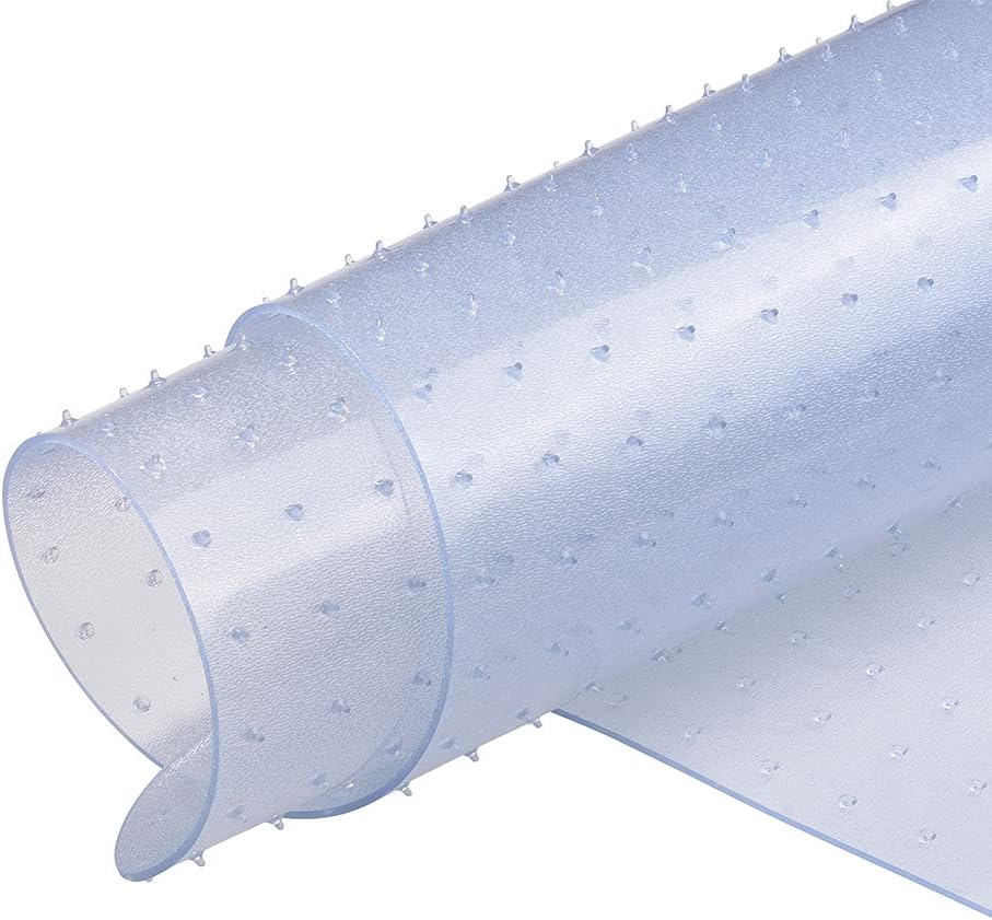PVC Floor Protector Desk Chair Mat for Carpets 48x36 B454686