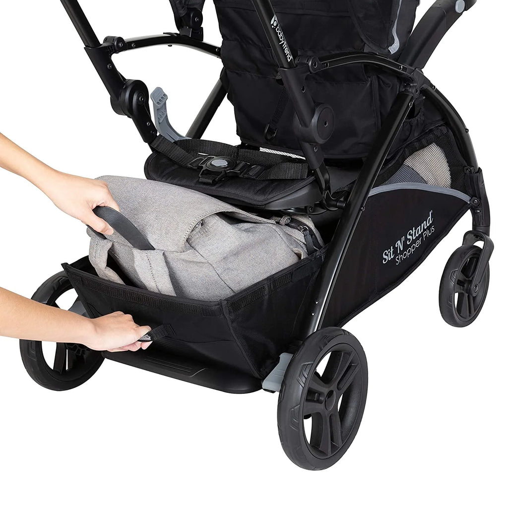 Sit N Stand 5-in-1 Shopper Plus Stroller, Black D202