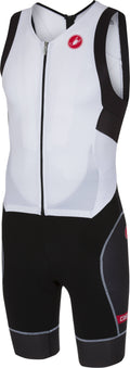 White/Black Sleeveless Suit A9703