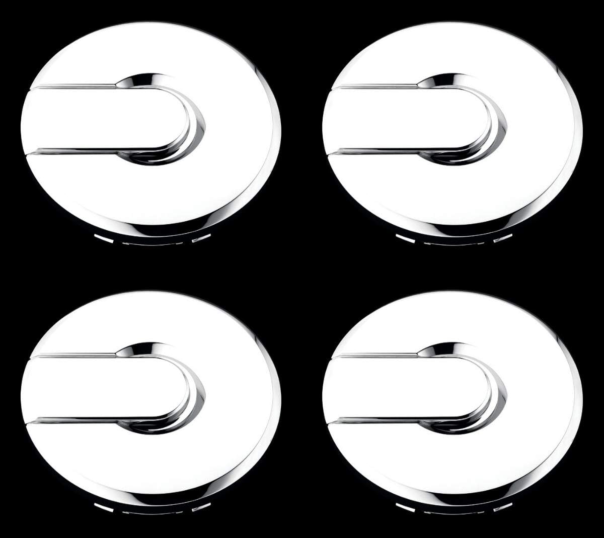 Set of 4 Chrome Wheel Hub Center Caps for Hummer H2 Q251