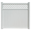 White Vinyl Lattice Top Fence Panel X790