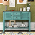 Retro Blue Brown Console Table Sideboard P6430