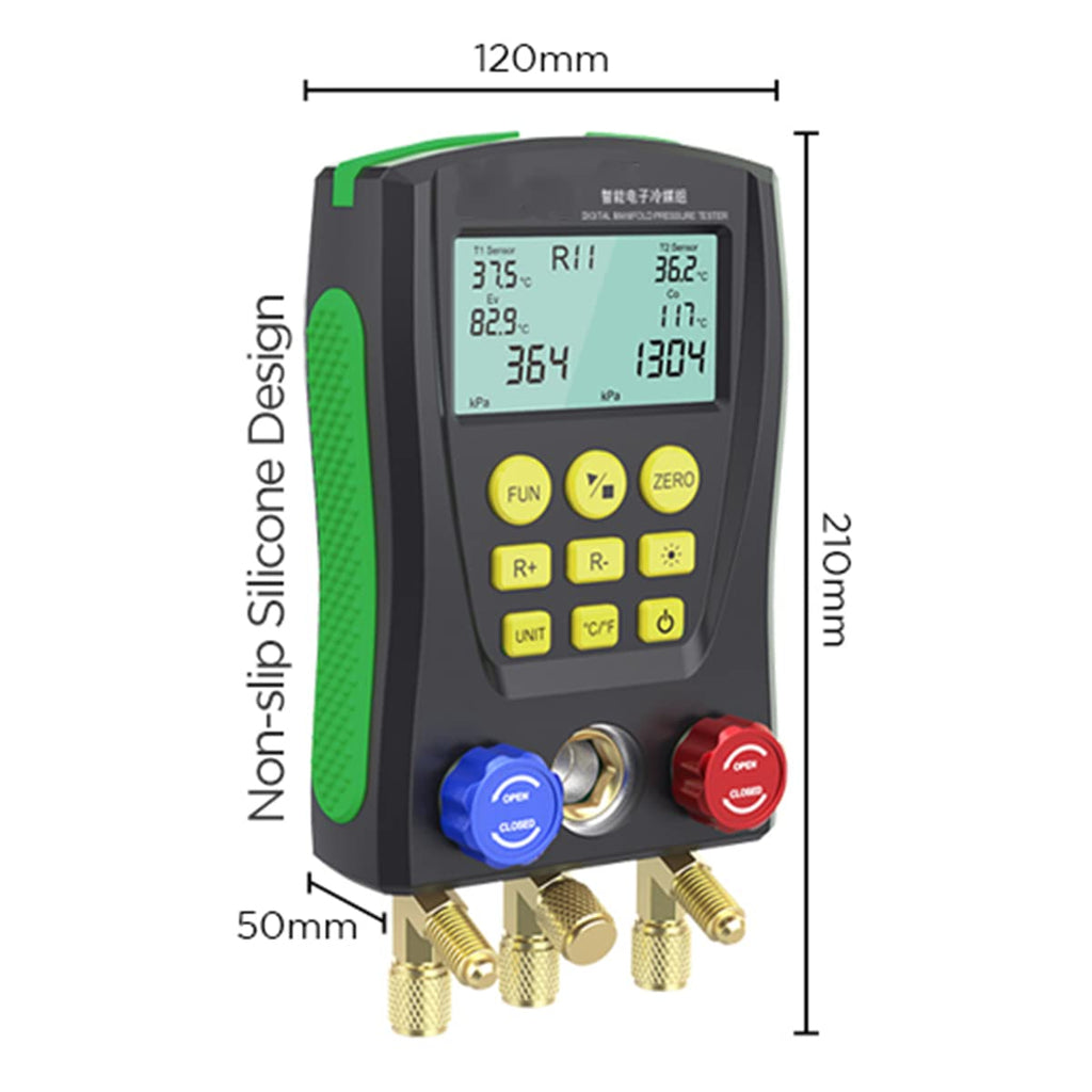 Digital Manifold Gauge for Refrigeration HVAC Systems Q926