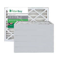 Silver MERV 8 15x25x4 Pleated AC Furnace Air Filter, Pack of 6 R764350