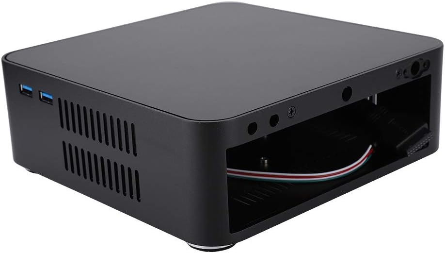 Mini ITX Case Aluminum HTPC Case Black USB3.0 X93416