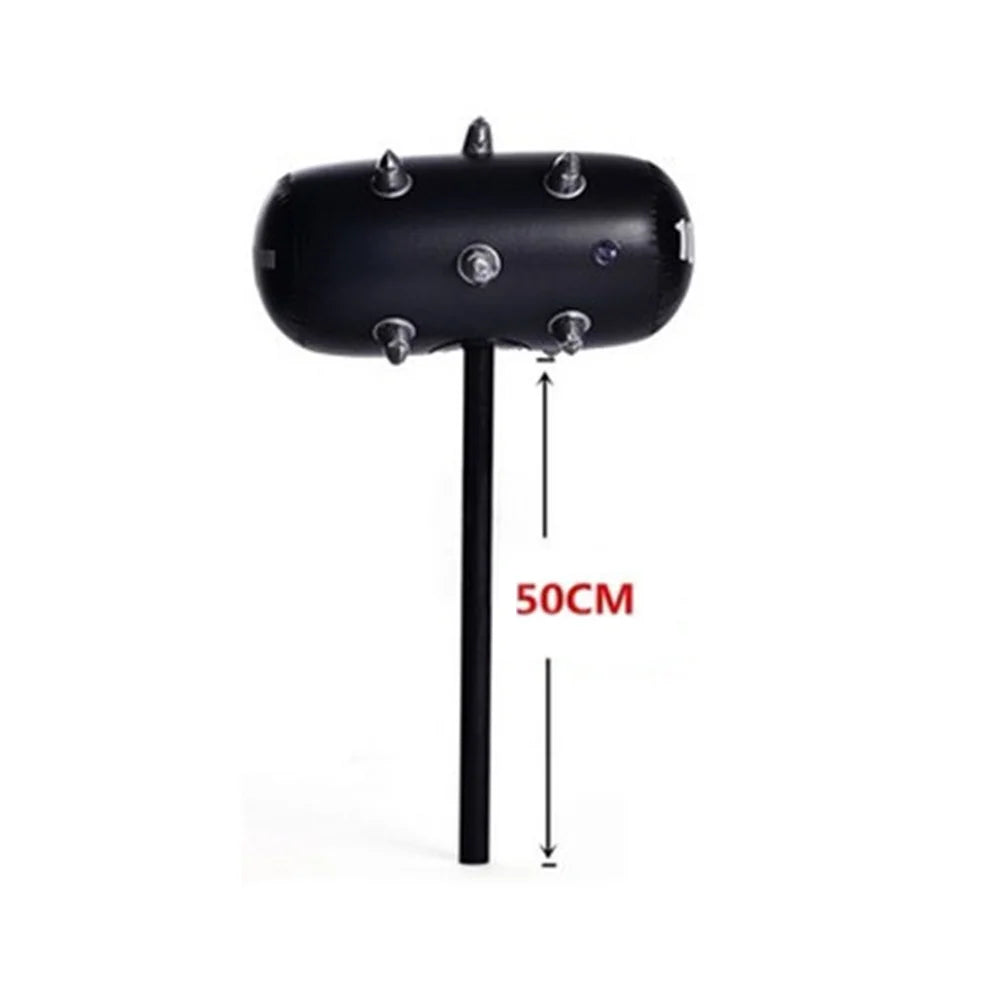 3PCS PVC Inflatable Hammers Meteor Hammer Barbed Ball Hammer Toy D33505