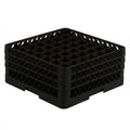 Full Size Black 49 Compartment Rack with 3 Extenders H761