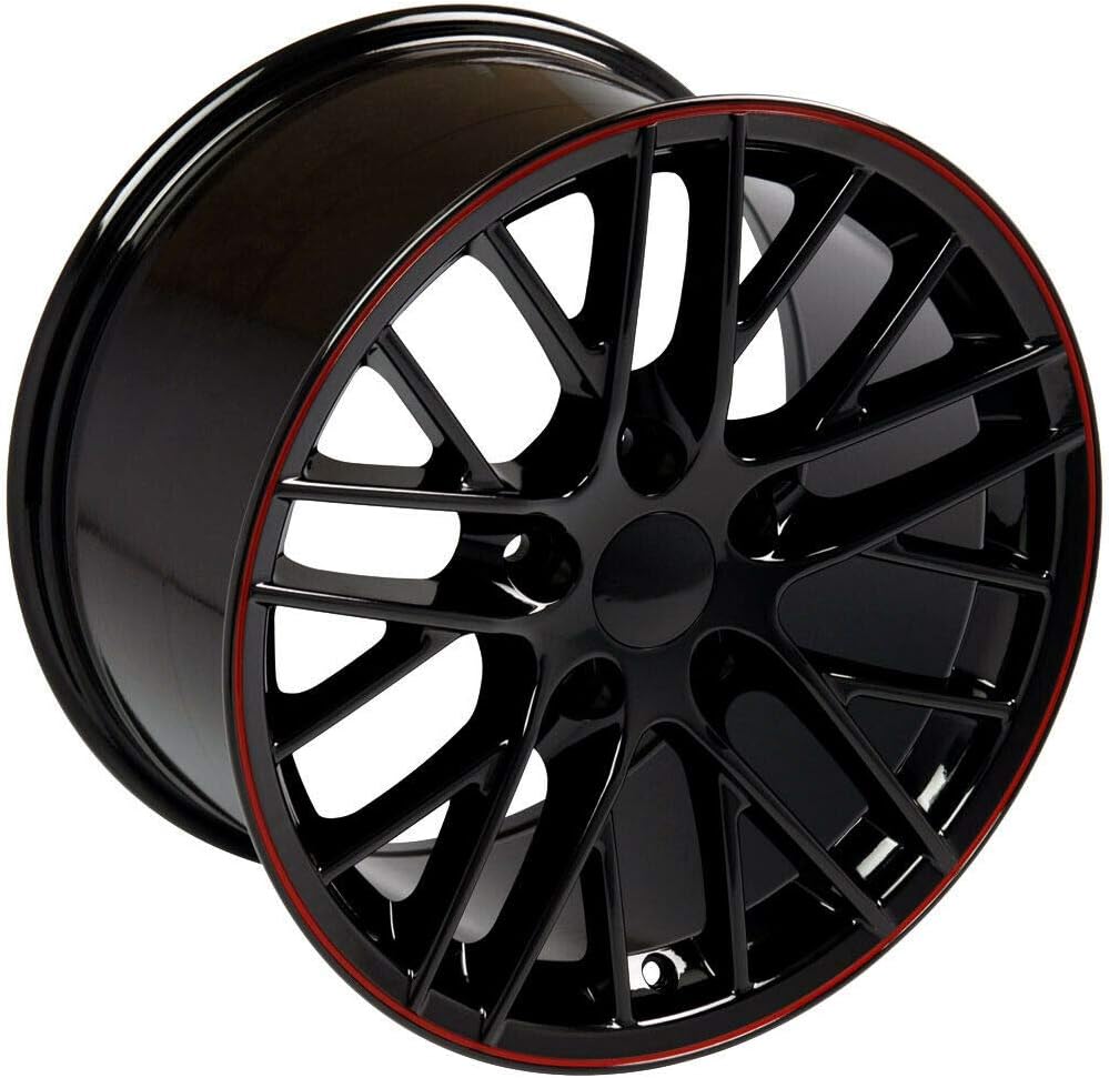 19" Black with Red Line 19x10 Wheel L5974