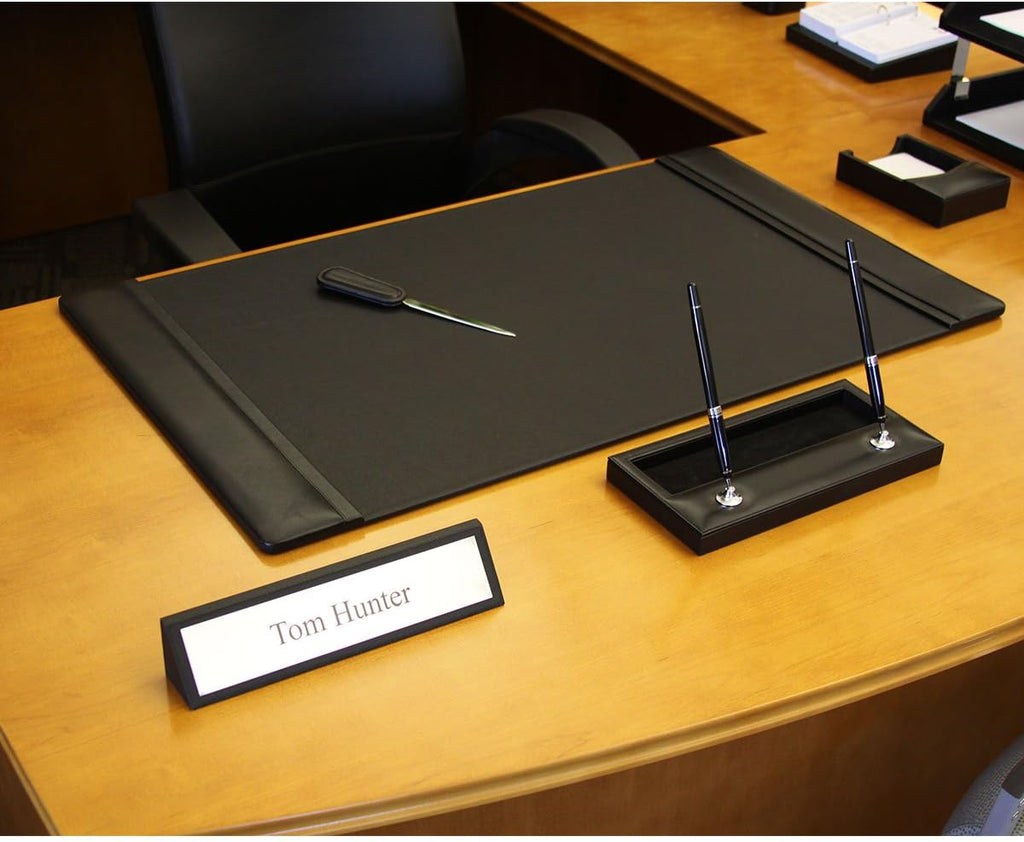 Black Leather Desk Pad R430